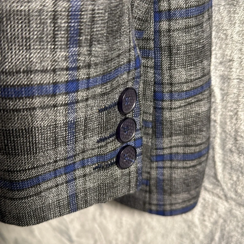 Boys blazer dress jacket Redbug brand. Boys 9-10 years‎ blue gray plaid pockets